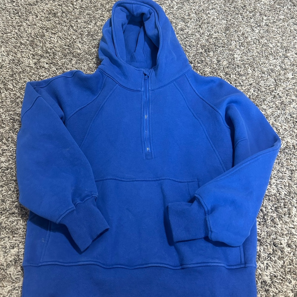 Blue Half-Zip Hoodie